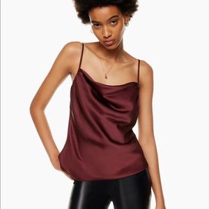 Aritzia Copper Cowl Neck Tank